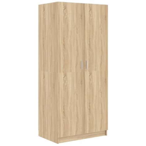 Kleiderschrank Sonoma-Eiche 80x52x180 cm Holzwerkstoff vidaXL (1/10)