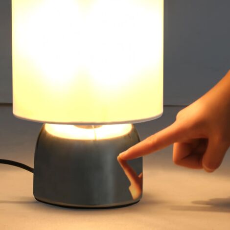 Tischlampen 2 Stk. Touch-Sensor Weiß E14 vidaXL