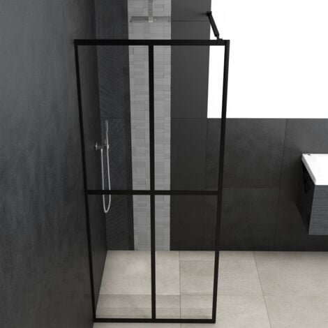 Duschwand für Walk-in Dusche Klares Sicherheitsglas 80x195 cm vidaXL