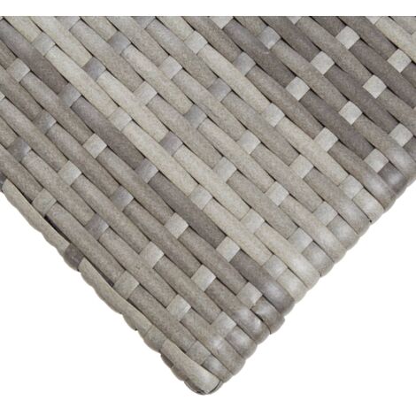 Beistelltisch Grau 50x50x47 cm Poly Rattan vidaXL