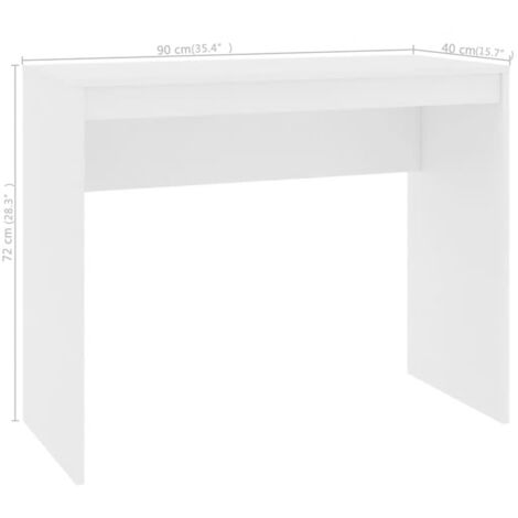 Schreibtisch Weiß 90×40×72 cm Holzwerkstoff vidaXL