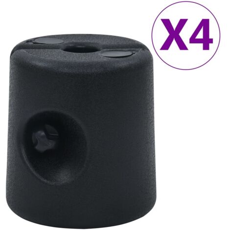 Pavillon-Gewichte 4 Stk. PE Schwarz vidaXL (1/5)