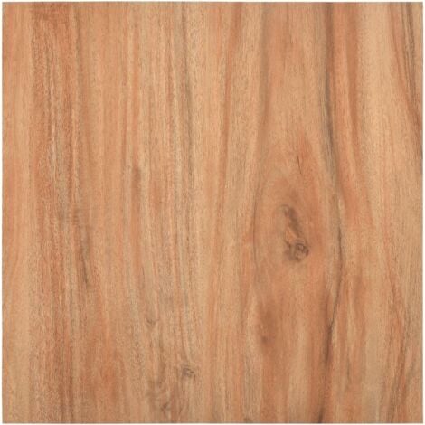 vidaXL Fußbodendielen Selbstklebend 5,11 m² PVC Helles Holz - Braun