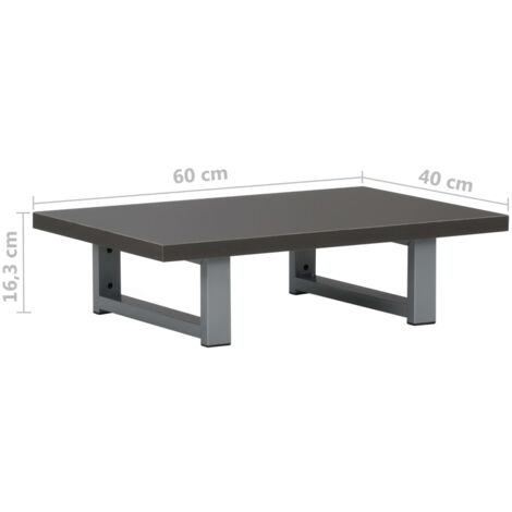 2-tlg. Badmöbel-Set Keramik Grau vidaXL