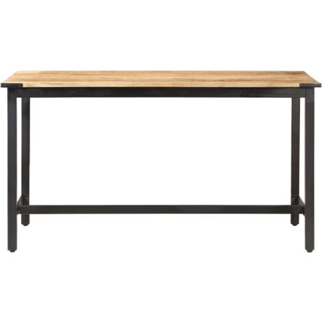 Esstisch 140 x 70 x 76 cm Raues Massivholz Mango vidaXL