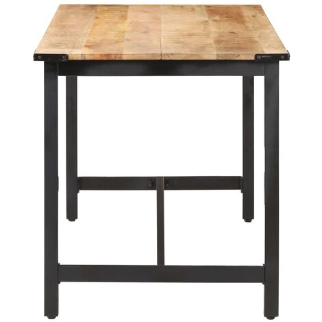 Esstisch 140 x 70 x 76 cm Raues Massivholz Mango vidaXL