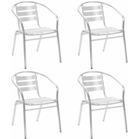 Outddorstühle Terrassenstühle Gartenstühle Stuhl Aluminium stapelbar Box 4 