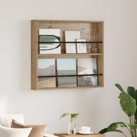 Magazinregal Artisan-Eiche 80 x 12 x 70 cm Holzwerkstoff vidaXL (1/5)