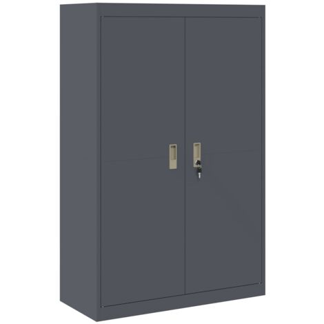 Aufbewahrungsschrank Anthrazit 90 x 40 x 140 cm Stahl vidaXL