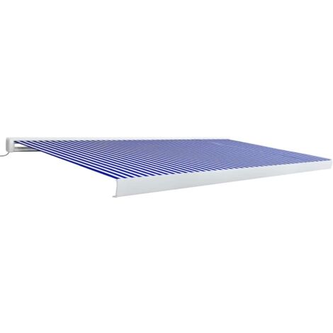 VidaXL Markise Manuell 500x300cm Weiß - Einziehbarer Sonnenschutz Für Terrasse