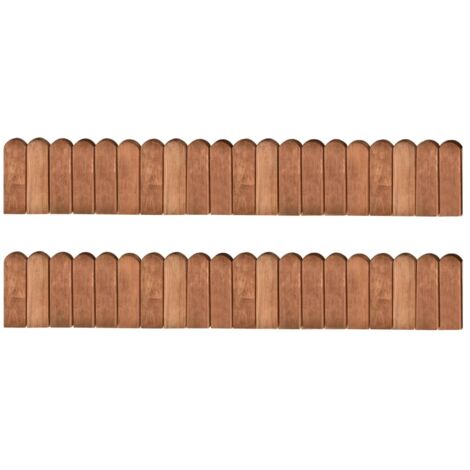 Beeteinfassungen 2 Stk. 120 cm Kiefernholz Imprägniert vidaXL (1/5)