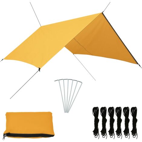 Outdoor-Tarp 3x2,85 m Gelb vidaXL