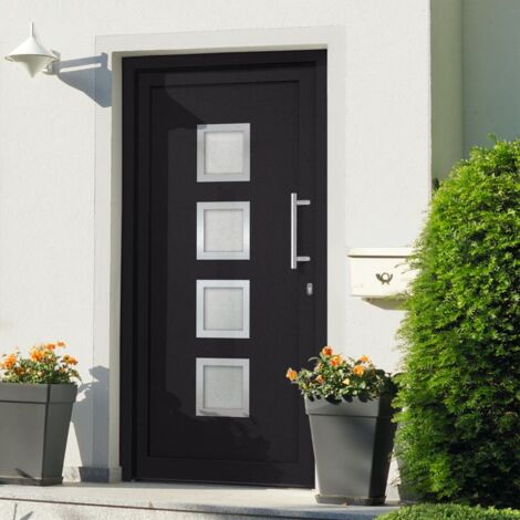 Haustür Anthrazit 98x208 cm vidaXL