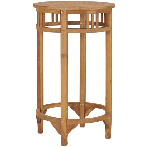 Bartisch Ø 60 cm Massivholz Teak vidaXL (1/5)