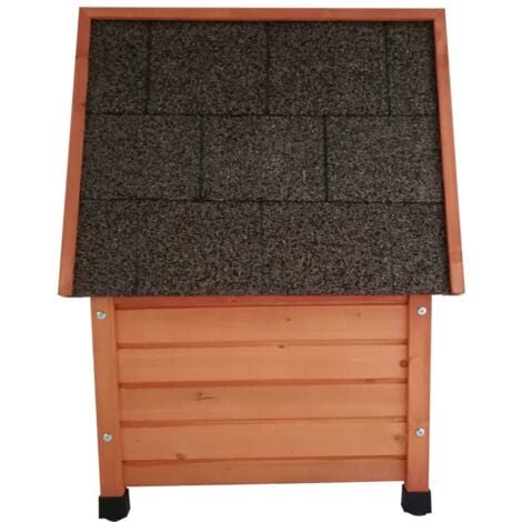 @Pet Outdoor Katzenhaus 57x45x43 cm Holz Braun @Pet