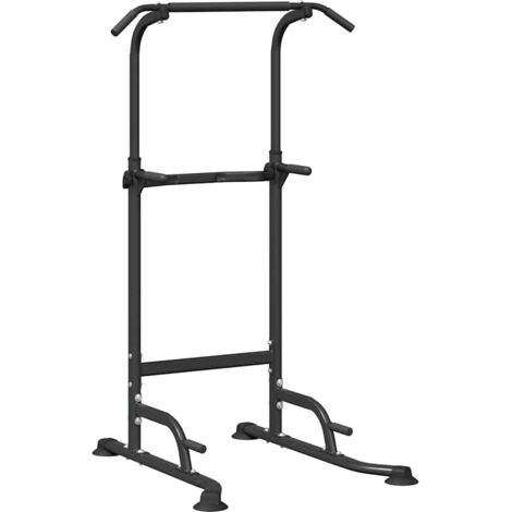 Power Turm Dip Station Schwarz 102 x 95 x 210 cm vidaXL (1/5)