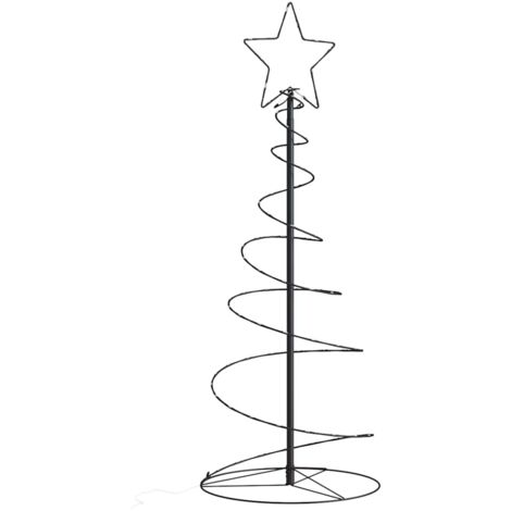 LED Weihnachtsbaum 80 LEDs Warmweiß 120 cm vidaXL (1/5)