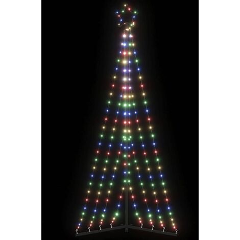 LED Weihnachtsbaum 339 LEDs Mehrfarbig 187 cm vidaXL (1/5)