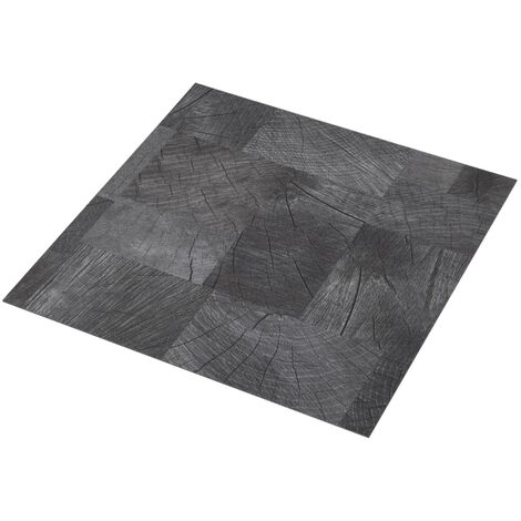 Laminat Dielen Selbstklebend 5,11 m² PVC Planken Vinyl boden Fliesen Braun Grau 