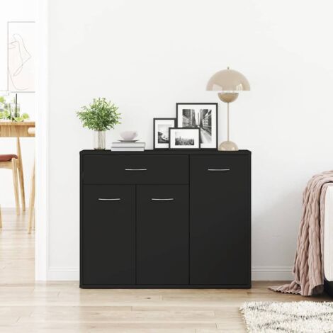 Sideboard Schwarz 88x30x70 cm Holzwerkstoff vidaXL
