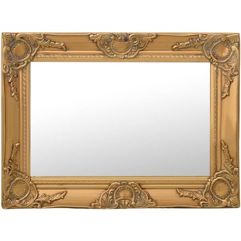 vidaXL Wandspiegel im Barock-Stil 60x40 cm Golden