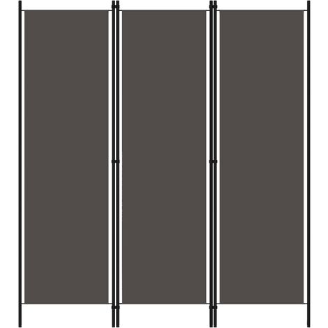 3-tlg. Raumteiler Anthrazit 150x180 cm vidaXL