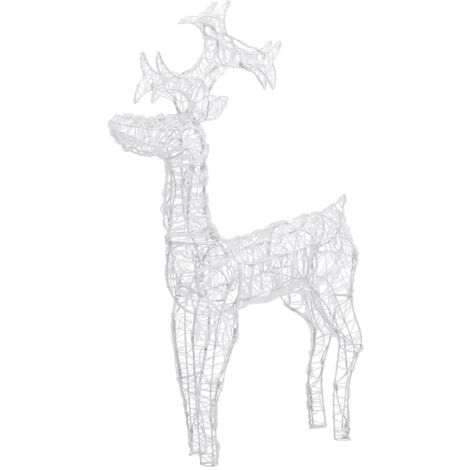 Weihnachtsdeko Rentier 90 LEDs 60x16x100 cm Acryl vidaXL