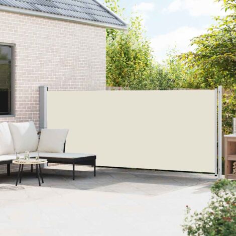 Ausziehbare Seitenmarkise 600x160 cm Creme