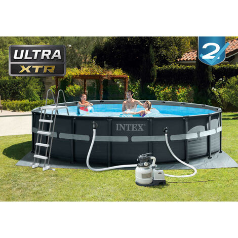 Intex Ultra XTR Frame Pool 549x132 cm mit Sandfilterpumpe