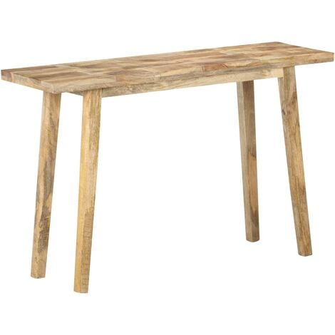 Konsolentisch 120x35x75 cm Raues Mangoholz