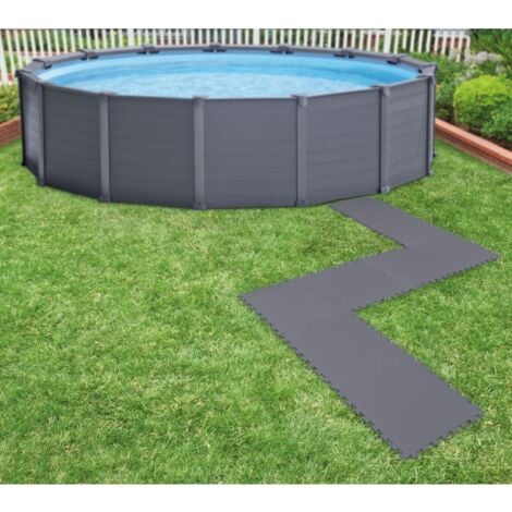 In Bodenschutz 8 Fliesen Pool und Spiel Unterlage je 50x50x1cm 