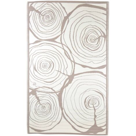 Outdoor-Teppich 240x150 cm Jahresringe Esschert Design