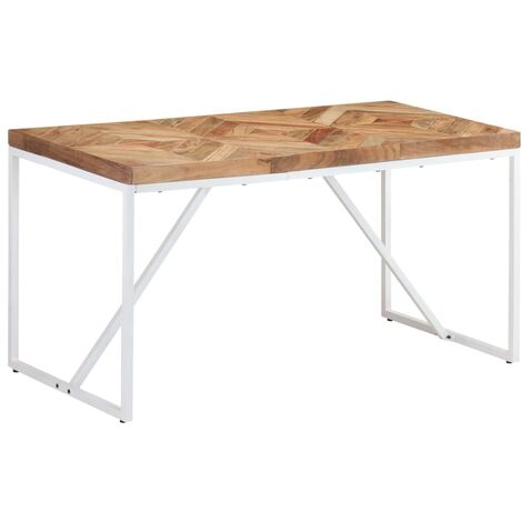 Esstisch 140x70x76 cm Massivholz Akazie und Mango vidaXL (1/5)
