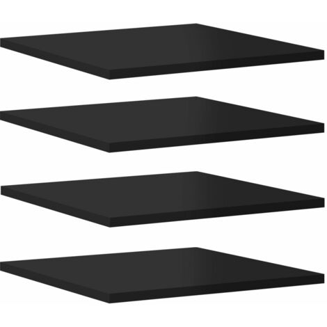 Bücherregal-Bretter 8 Stk. Hochglanz-Schwarz 40x40x1,5 cm vidaXL