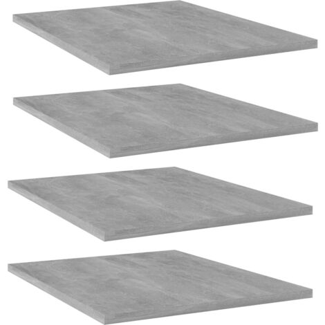 Bücherregal-Bretter 4 Stk. Betongrau 40x50x1,5 cm Holzwerkstoff vidaXL