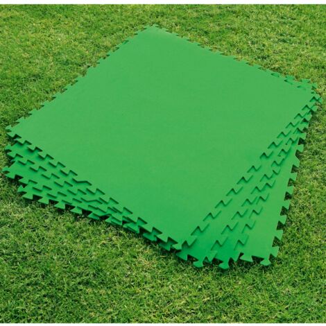 Set aus 9 grünen Bodenfliesen 78x78cm 5,48m2 Bestway für Schwimmbad