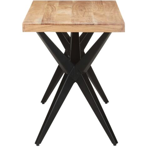 Esstisch 120x60x76 cm Massivholz Akazie vidaXL
