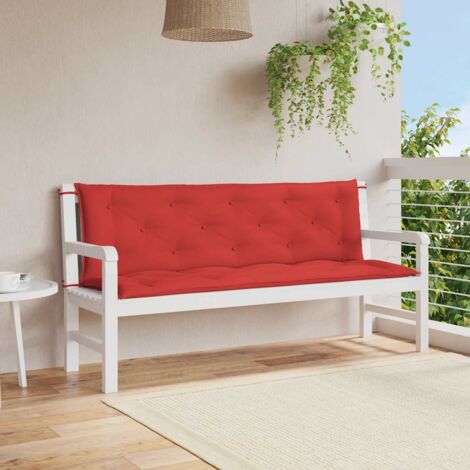 Gartenbank-Auflage Rot 150x(50+50)x7 cm Oxford-Gewebe vidaXL
