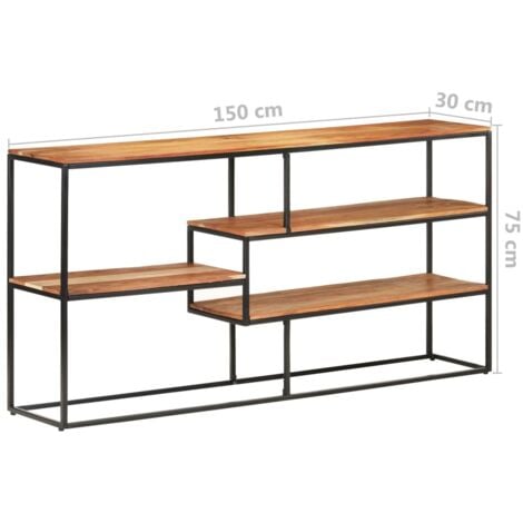 Sideboard 150x30x75 cm Akazie Massivholz vidaXL