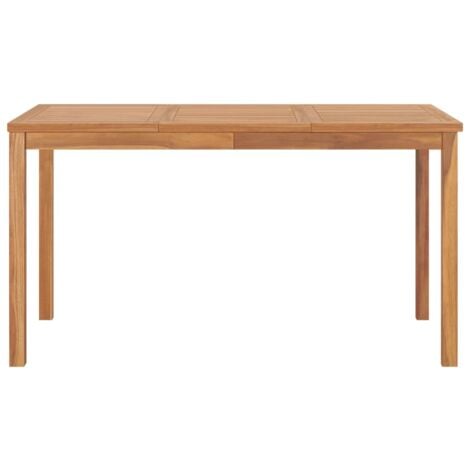 Garten-Esstisch 140x80x77 cm Massivholz Teak vidaXL