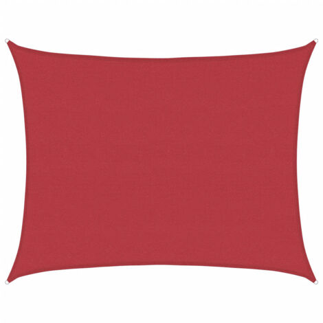 Sonnensegel 160 g/m² Rot 6x8 m HDPE vidaXL
