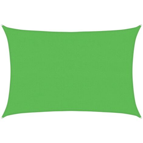Sonnensegel 160 g/m² Hellgrün 4x6 m HDPE vidaXL