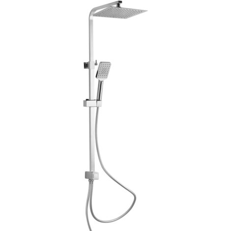SCHÜTTE Regendusche Set Mattschwarz Duschsystem Duschset Handbrause Duschkopf 