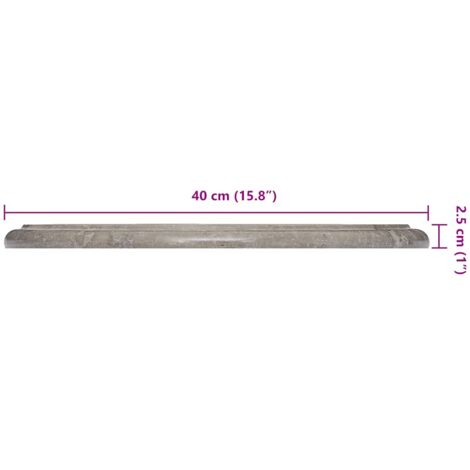 Tischplatte Grau Ø40x2,5 cm Marmor vidaXL