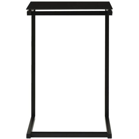 Beistelltisch Schwarz 40x40x60 cm Hartglas vidaXL