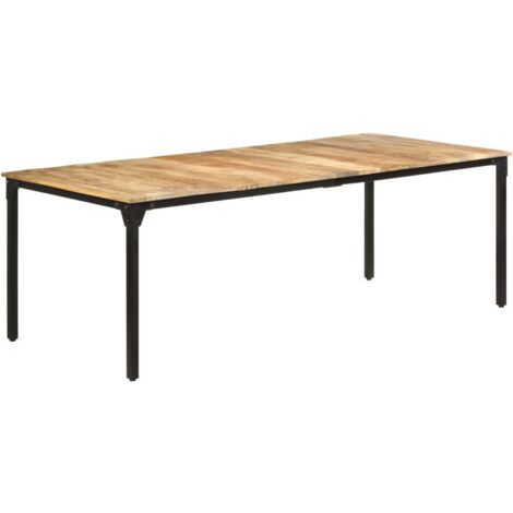 Esstisch 220x100x76 cm Raues Mangoholz vidaXL