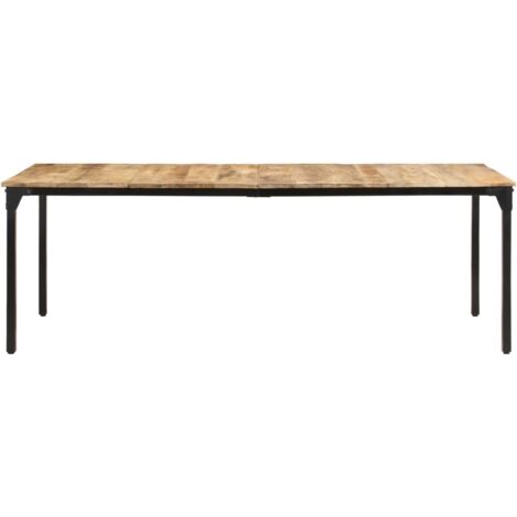 Esstisch 220x100x76 cm Raues Mangoholz vidaXL