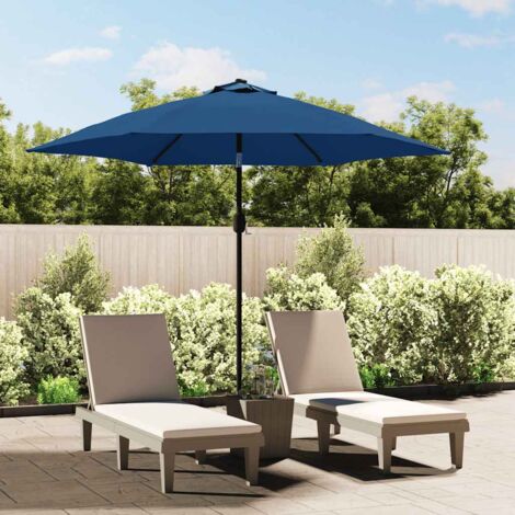 Ersatzbezug für Sonnenschirm Azurblau 300 cm vidaXL