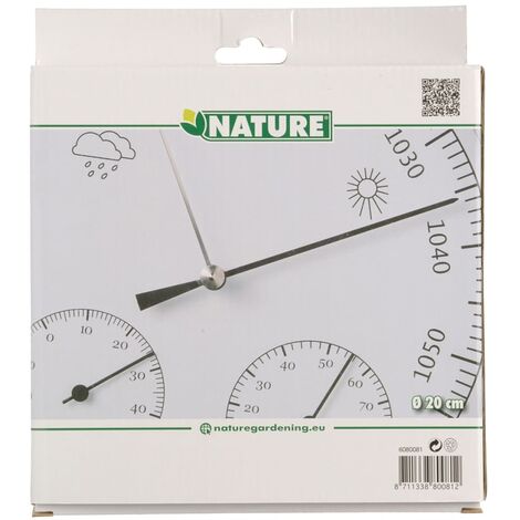 Nature 3-in-1 Wetterstation Barometer mit Thermometer Hygrometer 20 cm 6080081 