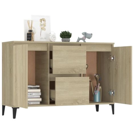 Sideboard Sonoma-Eiche 104x35x70 cm Holzwerkstoff vidaXL